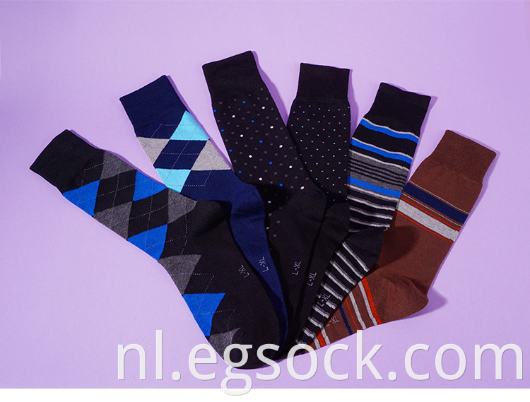 Dots Plaid Stripe Design Socks